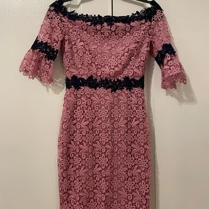 Shoulder off dress is beautiful lace